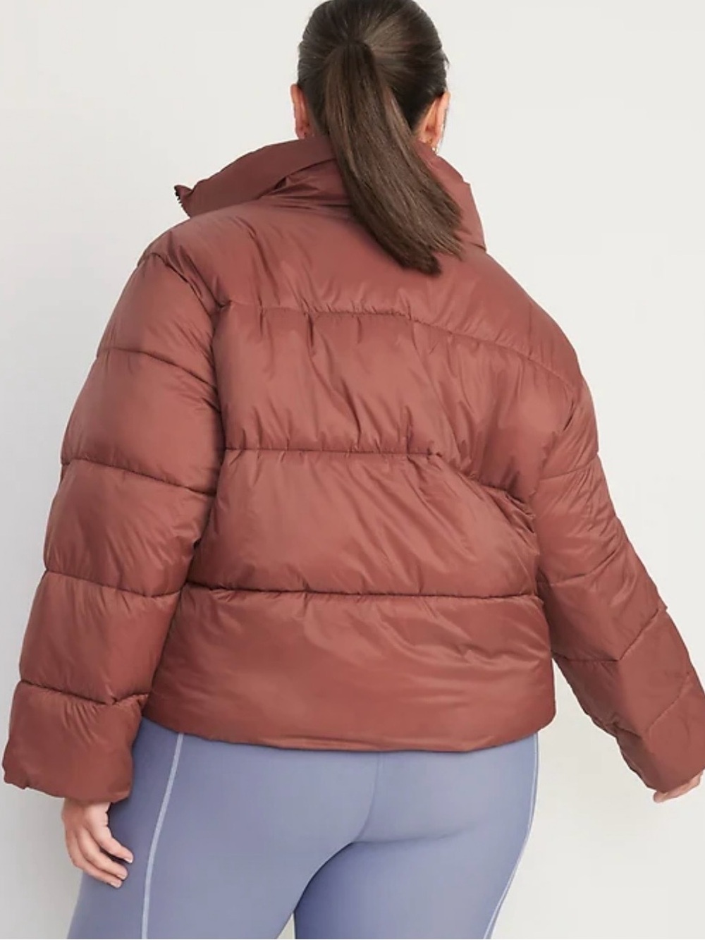 NWT Old Navy Cropped Relaxed Fit Zippered Short Puffer Jacket Size 3X - Picture 2 of 4